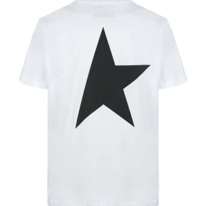 Prestation Et Rapide Golden Goose Tee-shirt Big Star Coton Blanc Noir 11