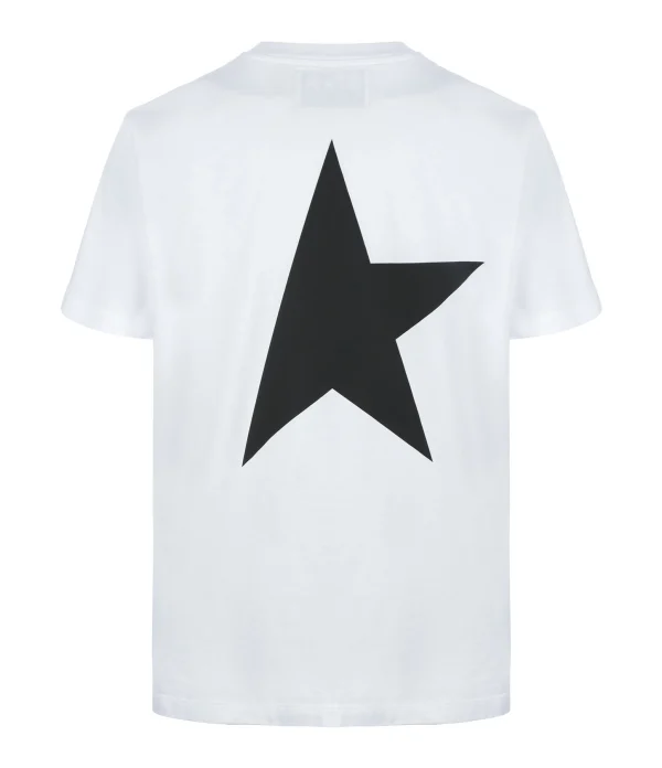 Prestation Et Rapide Golden Goose Tee-shirt Big Star Coton Blanc Noir 3