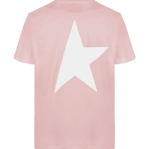 Golden Goose Tee-shirt Star Homme Coton Rose jusqu'à 10