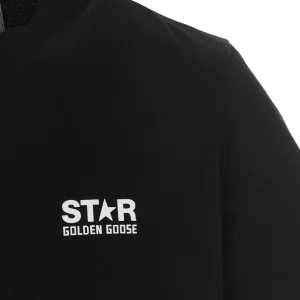 site soldes Golden Goose Tee-shirt Big Star Homme Coton Noir Blanc 13