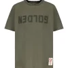 Golden Goose Tee-shirt Golden Coton Vert Olive excellent qulity 17