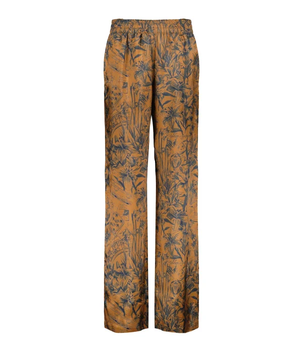 Golden Goose Pantalon Journey Marron Bleu en solde 1