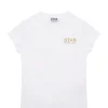 Prestation Et Rapide Golden Goose Tee-shirt Enfant Star Coton Blanc Doré 17