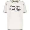 site pas cher Golden Goose Tee-shirt Journey Regular Coton Écru 20