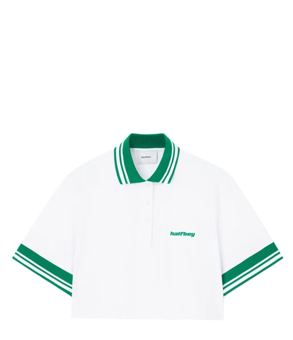 HALFBOY Polo Coton Blanc boutique en ligne 1