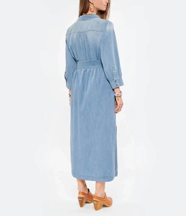 HANA SAN Robe Ionna Bleu Ciel en ligne 5