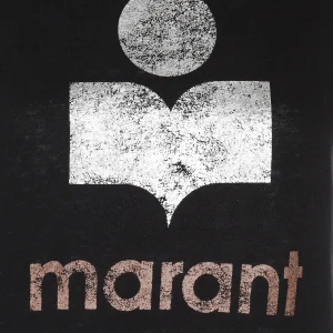 magasin en ligne MARANT ÉTOILE Tee-shirt Koldi Lin Noir Argenté Rose 8