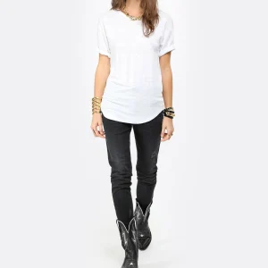 MARANT ÉTOILE Tee-shirt Koldi Uni Lin Blanc marque pas cher en ligne 13