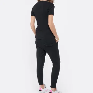 REMISE allant MARANT ÉTOILE Tee-shirt Koldi Logo Lin Noir 18