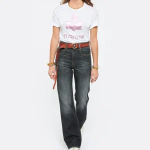 en solde MARANT ÉTOILE Tee-shirt Koldi Lin Blanc Rose 13