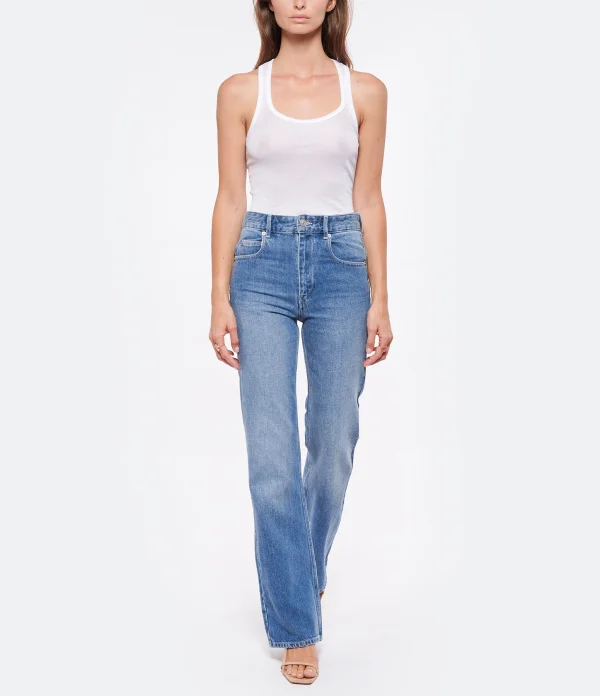 magasin paris MARANT ÉTOILE Jean Belvira Coton Bleu Clair 4