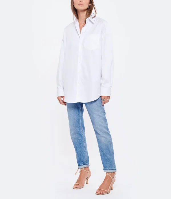 MARANT ÉTOILE Jean Neasr Coton Bleu Clair boutique pas cher 9