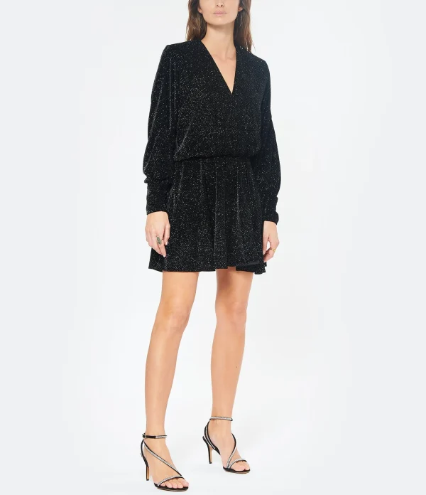 MARANT ÉTOILE Robe Alexane Noir garantis authentique 3