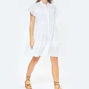 MARANT ÉTOILE Robe Lanikaye Coton Blanc mode tendance 10