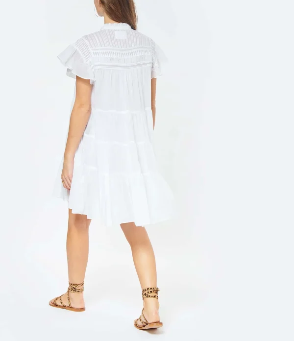 MARANT ÉTOILE Robe Lanikaye Coton Blanc mode tendance 5