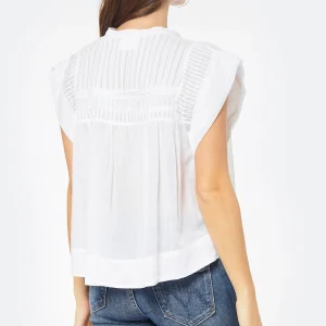 MARANT ÉTOILE Top Leaza Coton Blanc acheter en ligne 15