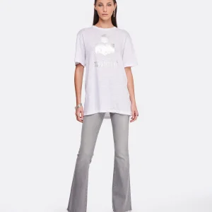 pas cher en vente MARANT ÉTOILE Tee-shirt Zewel Lin Blanc 10