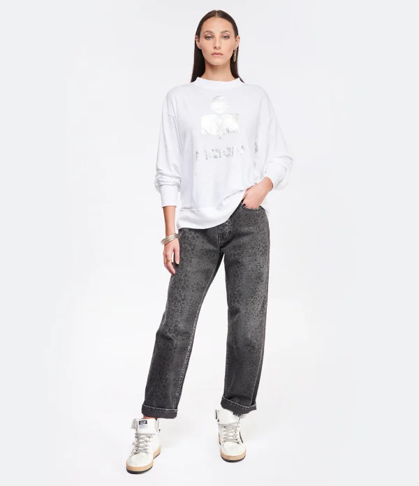 MARANT ÉTOILE Tee-shirt Klowia Lin Blanc prix abordable 5