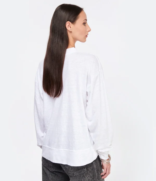 MARANT ÉTOILE Tee-shirt Klowia Lin Blanc prix abordable 6