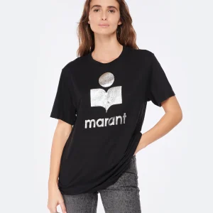 MARANT ÉTOILE Tee-shirt Zewel Lin Noir grande surprise 11