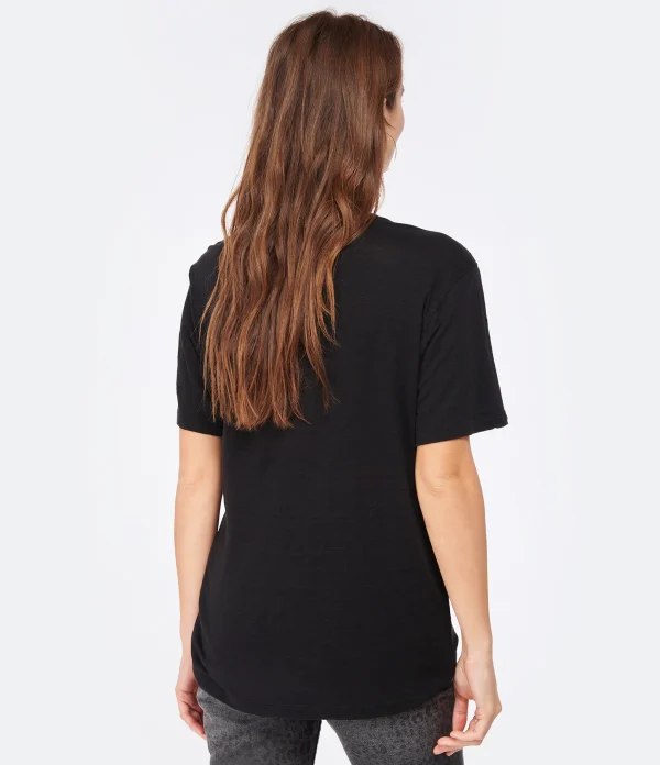 MARANT ÉTOILE Tee-shirt Zewel Lin Noir grande surprise 6