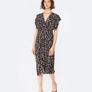 jusqu'à MARANT ÉTOILE Robe Mi-longue Almeya Noir 10