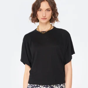 MARANT ÉTOILE Tee-shirt Kyanza Lin Noir grande promotion 11