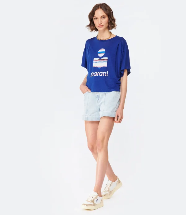 MARANT ÉTOILE Tee-shirt Kyanza Lin Indigo nouvelle saison 6