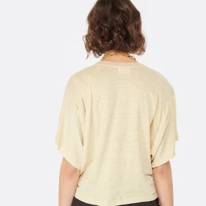 MARANT ÉTOILE Tee-shirt Kyanza Lin Écru achat pas cher 13