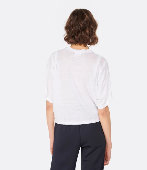 prix abordable MARANT ÉTOILE Tee-shirt Kyanza Lin Blanc 5