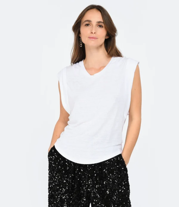 MARANT ÉTOILE Tee-shirt Kotty Lin Blanc à prix d'occasion 4