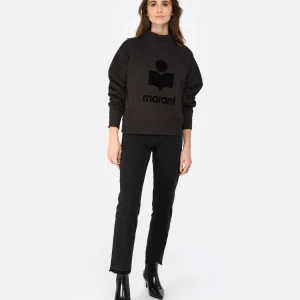 MARANT ÉTOILE Jean Belden Coton Noir Délavé boutiqued pas cher 26