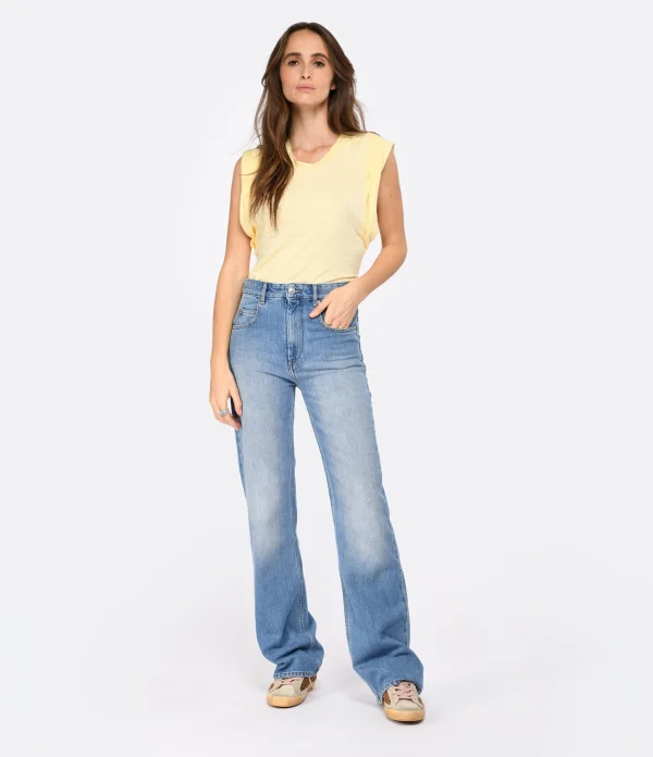 magasin paris MARANT ÉTOILE Jean Belvira Coton Bleu Clair 7