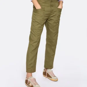 MARANT ÉTOILE Pantalon Pandore Coton Kaki marques de renommée 13