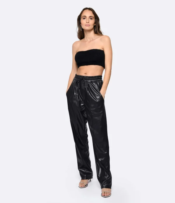 MARANT ÉTOILE Pantalon Brina Noir Midnight remise en ligne 4