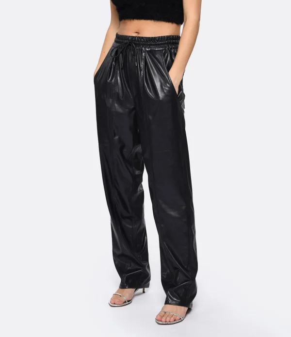 MARANT ÉTOILE Pantalon Brina Noir Midnight remise en ligne 5