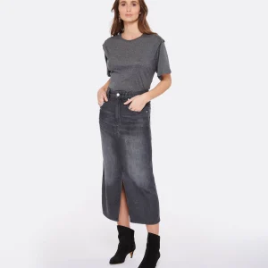 MARANT ÉTOILE Jupe Longue Tilauria Gris qualité supérieure 11