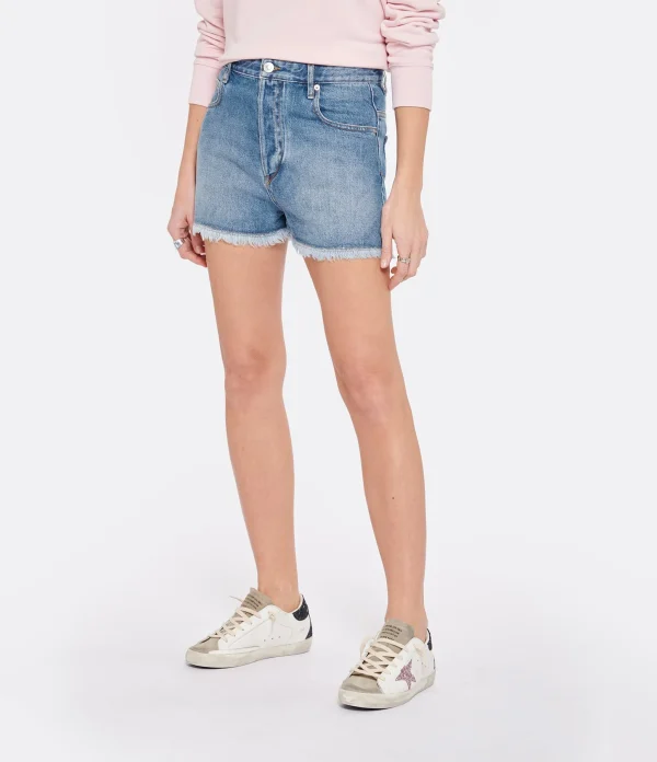 MARANT ÉTOILE Short Lesia Coton Bleu Clair excellent qulity 5