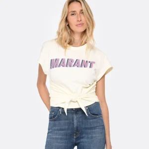 online boutique MARANT ÉTOILE Tee-shirt Zodya Coton Vanille 11