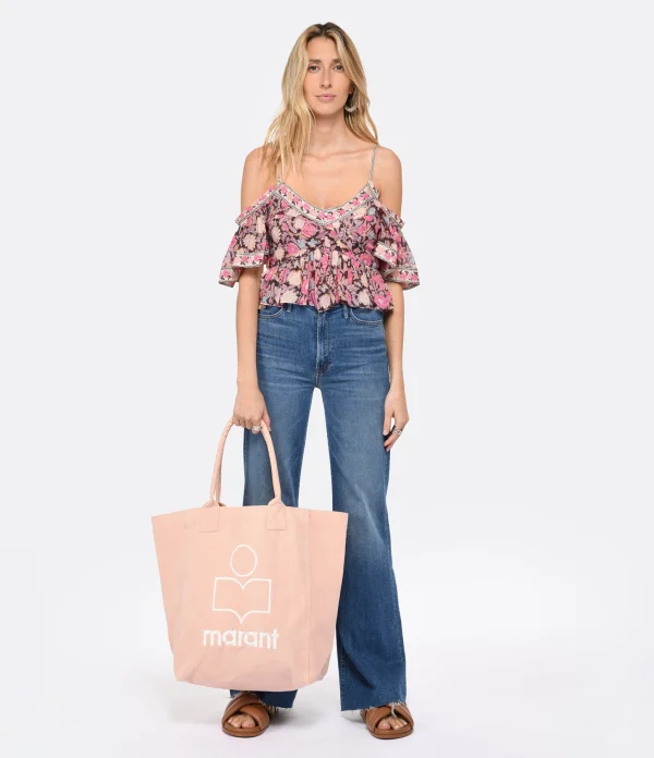 MARANT ÉTOILE Top Garuva Coton Rose Retour Facile et Gratuit 6