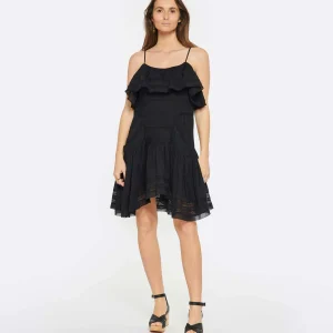 mode MARANT ÉTOILE Robe Moly Coton Noir 10