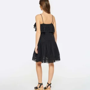 mode MARANT ÉTOILE Robe Moly Coton Noir 12