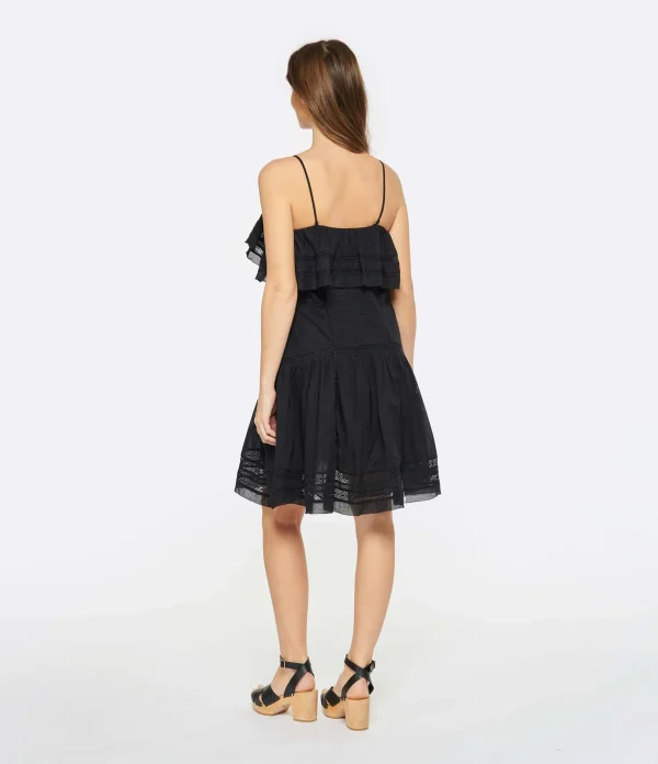 mode MARANT ÉTOILE Robe Moly Coton Noir 5