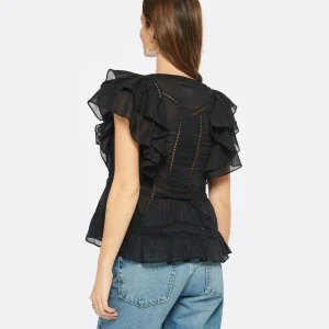 luxe soldes MARANT ÉTOILE Top Madrana Coton Noir 13