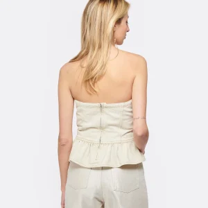 magasin pas cher MARANT ÉTOILE Top Solizinia Coton Écru 12