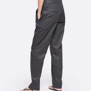 MARANT ÉTOILE Pantalon Faliana Coton Noir en ligne vente 17