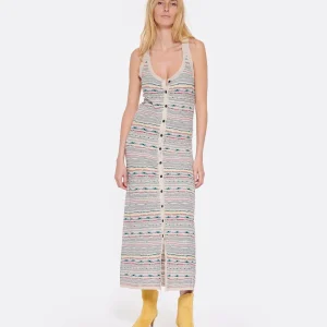 MARANT ÉTOILE Robe Longue Haro Lin Écru Pas Cher soldes France 10