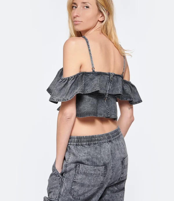 qualité supérieure MARANT ÉTOILE Top Voloteo Coton Gris 6