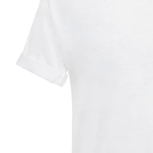 MARANT ÉTOILE Tee-shirt Koldi Uni Lin Blanc marque pas cher en ligne 9