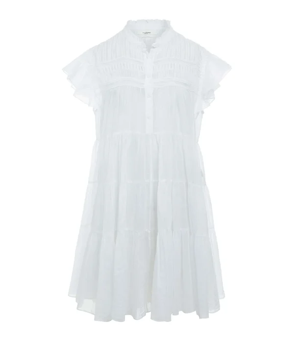 MARANT ÉTOILE Robe Lanikaye Coton Blanc mode tendance 1